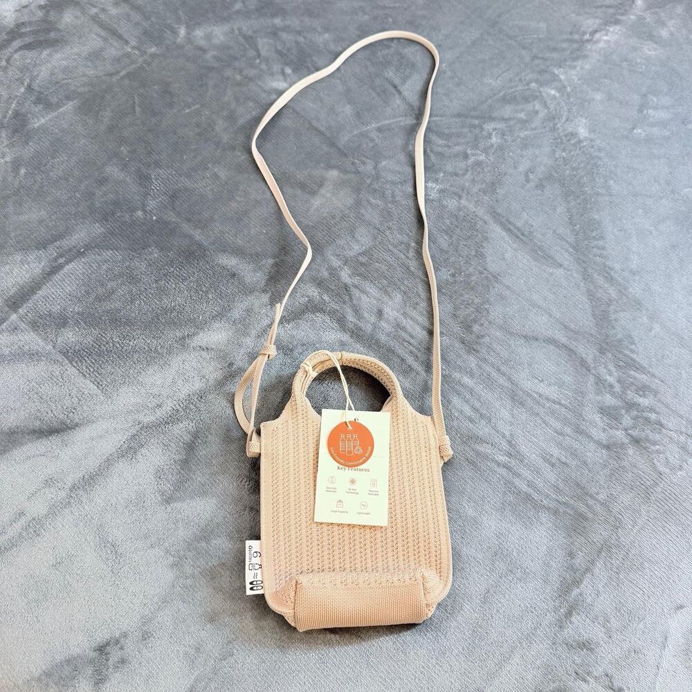 VIVAIA Zahara Mini Crossbody Bag Almond Recycled Material BNWT